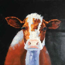 Load image into Gallery viewer, Majestic Cow Painting Framed Wall Art (75x75cm) - Fansee Australia
