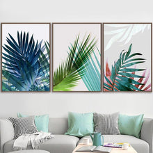 Load image into Gallery viewer, Minimalist Colour Leaves Wall Art (50x70cm Canvas Prints) - For Home Decor
