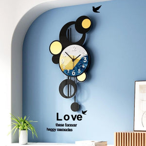 Modern Art Pendulum Large Clock - For Home Decor