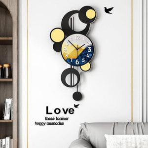 Modern Art Pendulum Large Clock - For Home Decor