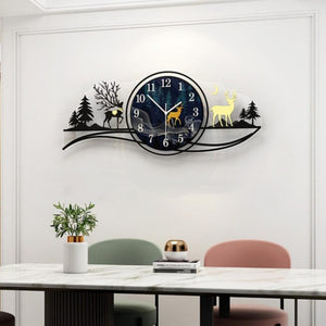 Norwegian Forest Acrylic Wall Clock - For Home Decor