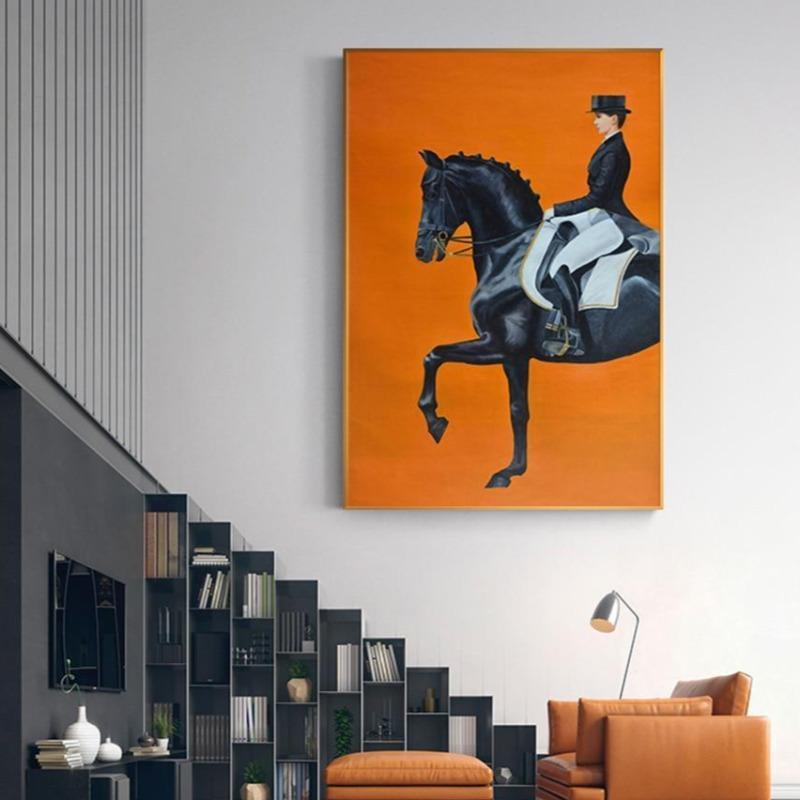 Horse Riding Wall Art Canvas Prints (60x86cm) - Decor Home