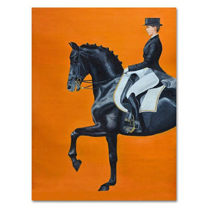On Horseback Wall Art Canvas Prints (60x86cm) - For Home Decor
