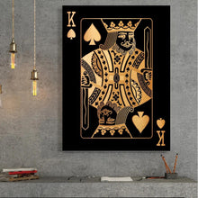 Load image into Gallery viewer, Poker King and Queen Wall Art Canvas Print (60x80cm) - Fansee Australia
