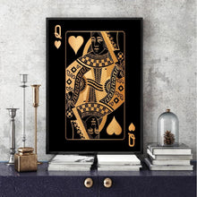 Load image into Gallery viewer, Poker King and Queen Wall Art Canvas Print (60x80cm) - Fansee Australia

