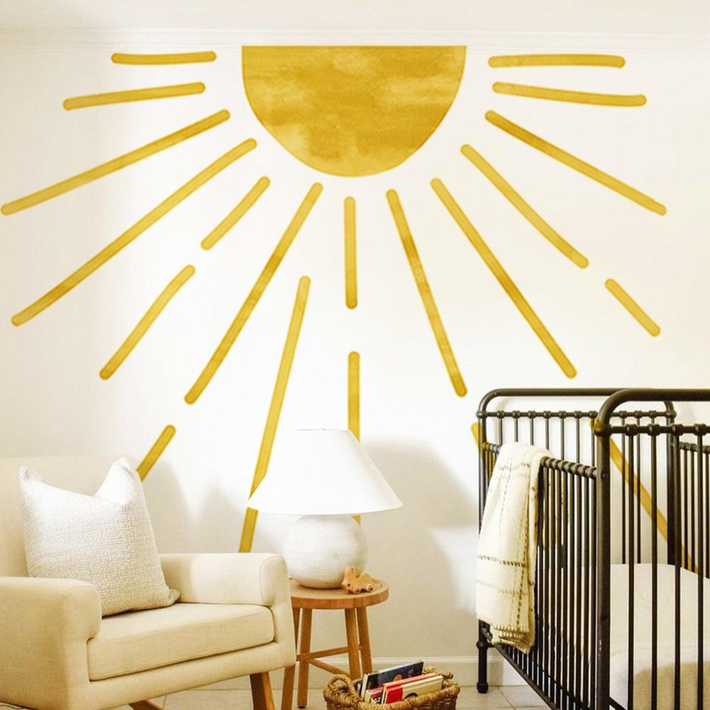 Large Sun Fabric Wall Decals - Decor Home