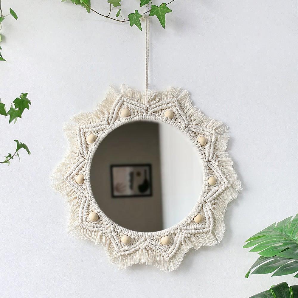 Round Macrame Wall Mirror - Decor Home