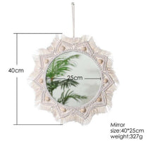 Load image into Gallery viewer, Round Macrame Wall Mirror - Fansee Australia
