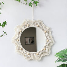 Load image into Gallery viewer, Round Macrame Wall Mirror - Fansee Australia
