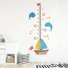 Load image into Gallery viewer, Sailboat Growth Chart Wall Stickers - Fansee Australia
