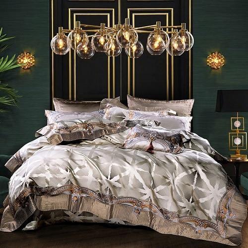 Luxurious Satin Cotton Quilt Cover Set - Decor Home