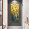 Spring Golden Flowers Framed Wall Art (60x120cm) - Fansee Australia