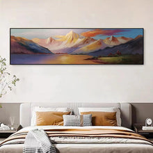 Load image into Gallery viewer, Stunning Mountain Ranges Ready To Hang Oil Painting - Fansee Australia
