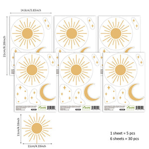 Sun Moon and Stars Wall Stickers - Fansee Australia