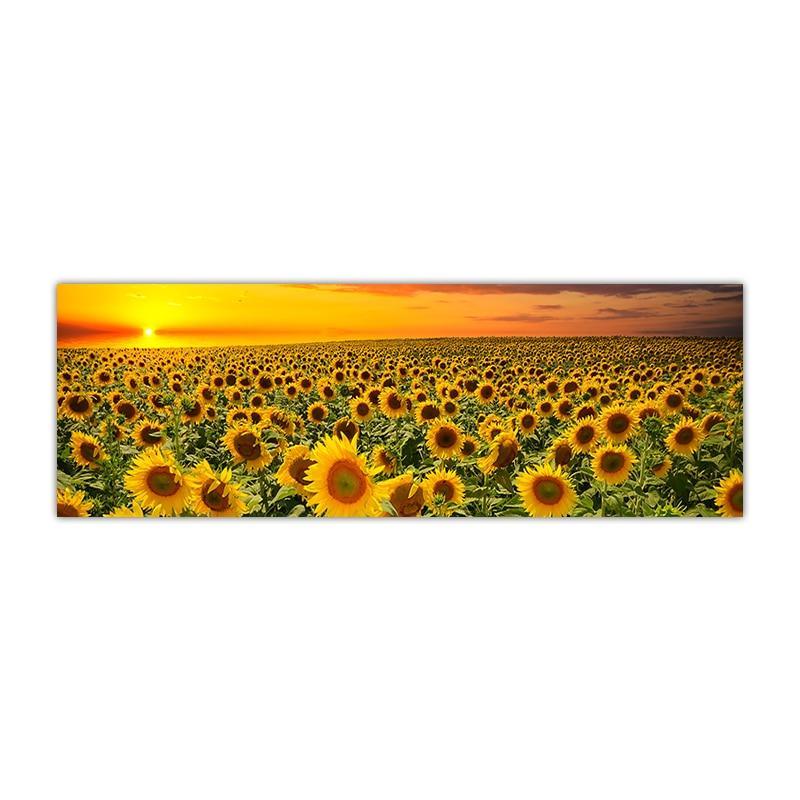Sunflower Field Landscape Canvas Prints (50x150cm) - Decor Home