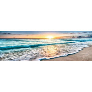 Sunset Print On Canvas (50x150cm) - For Home Decor