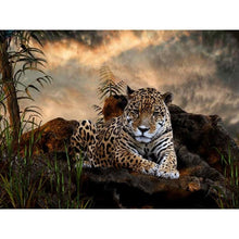 Load image into Gallery viewer, Tiger In The Forest Painting With Diamonds Kit (30x40cm) - Fansee Australia
