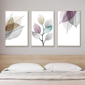 Transparent Leaf Wall Art Prints - For Home Decor