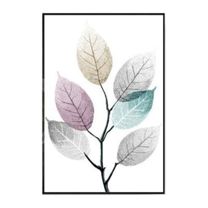Transparent Leaf Wall Art Prints - For Home Decor