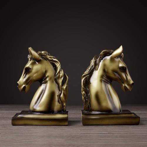Vintage Gold Horse Bookend Bookends Australia Animal Bookends