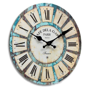 Vintage Round Wall Clock Modern Clock Quartz Horloge Retro Wathces Relogio De Parede Drop Shipping Home Decoration Living Room - For Home Decor