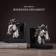 Load image into Gallery viewer, Vintage Silver Horse Bookend - For Home Decor
