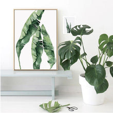 Load image into Gallery viewer, Watercolor Leaves Wall Art Canvas Prints (60x80cm) - For Home Decor
