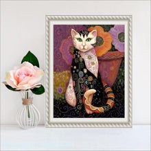 Load image into Gallery viewer, Whimsical Cat Painting With Diamonds Kit (30x40cm) - Fansee Australia
