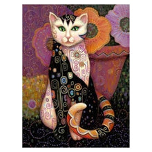Load image into Gallery viewer, Whimsical Cat Painting With Diamonds Kit (30x40cm) - Fansee Australia

