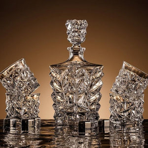 Whiskey Decanter and Glasses Set (Cœur Pur - Chevalier) - For Home Decor