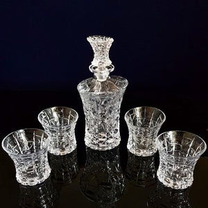 Whiskey Decanter and Glasses Set (Cœur Pur - Roi) - For Home Decor