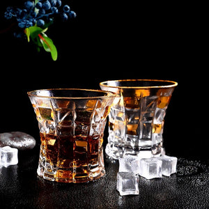 Whiskey Glasses - King (Whiskey Tumbler & Decanter Set) - For Home Decor