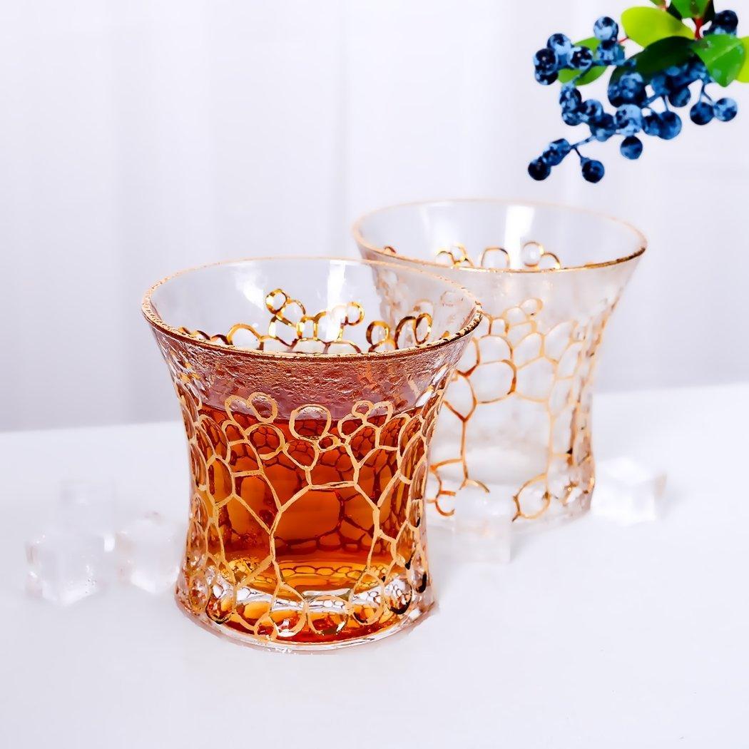 Whiskey Tumbler Set of 4 - Queen Gold - Decor Home