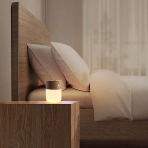Wooden Aroma Diffuser Touch Switch Three-level Dimming Table Lamp - Fansee Australia