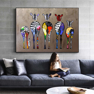 Zebra Wall Art Print (70x100cm) - For Home Decor